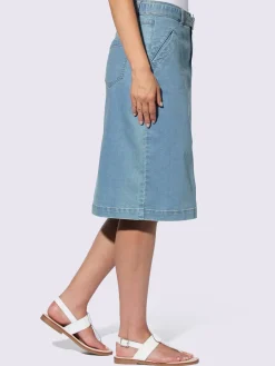 Rick Cardona Jupes<Jupe en jean détail animal brillant sur le passant