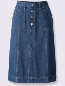 Jupes<Jupe en jean pur coton