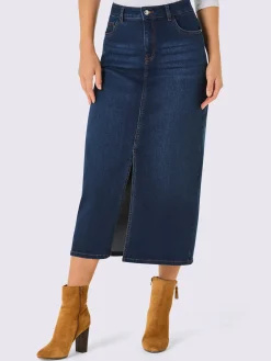 CREATION L PREMIUM Jupes<Jupe en jean qualité thermo-isolante