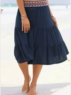 s.Oliver Jupes<Jupe en jersey jupe estivale légère