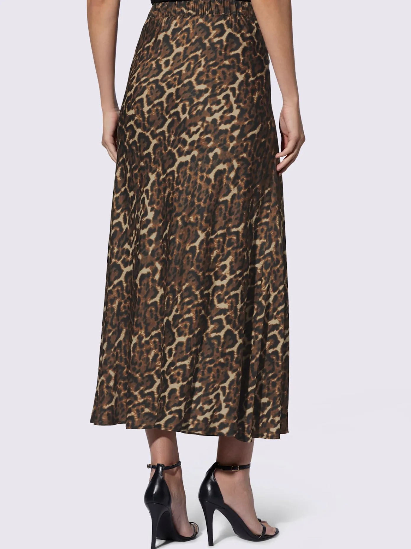 Ashley Brooke Jupes<Jupe en satin joli motif léopard