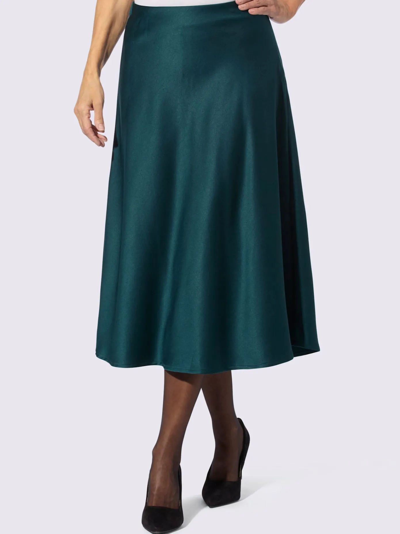 Jupes<Jupe en satin satin mat élégant