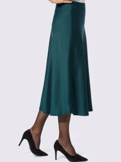 Jupes<Jupe en satin satin mat élégant