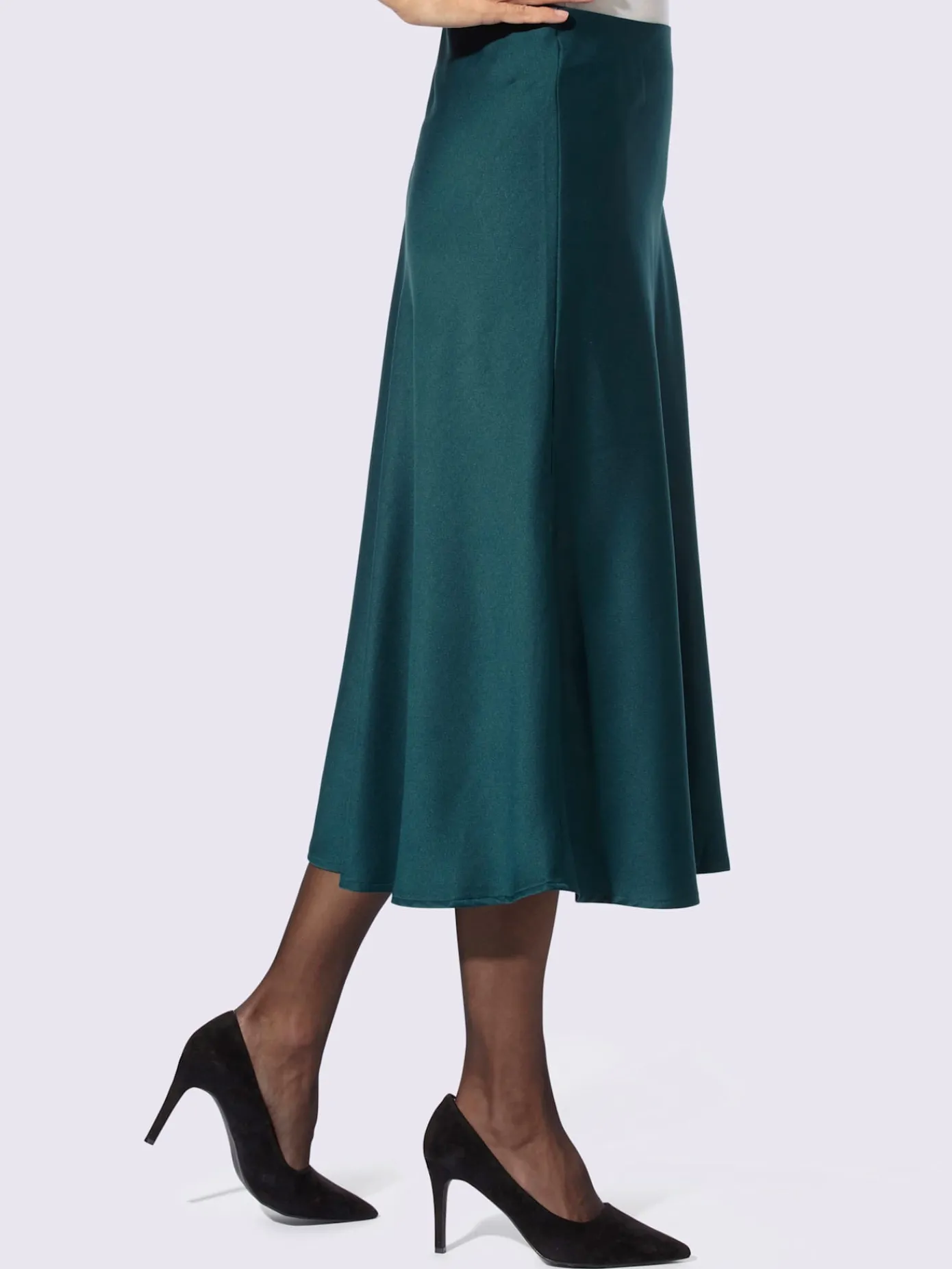 Jupes<Jupe en satin satin mat élégant