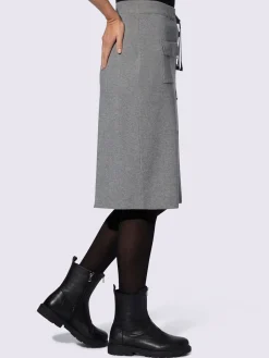Rick Cardona Jupes<Jupe en tricot ceinture élastique, coulisse et lien à nouer
