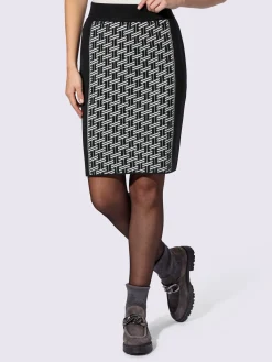 Rick Cardona Jupes<Jupe en tricot motif jacquard moderne devant et au dos