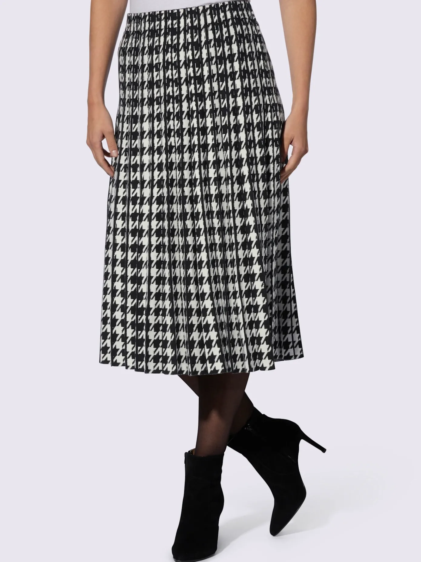 Ashley Brooke Jupes<Jupe en tricot motif pied-de-poule