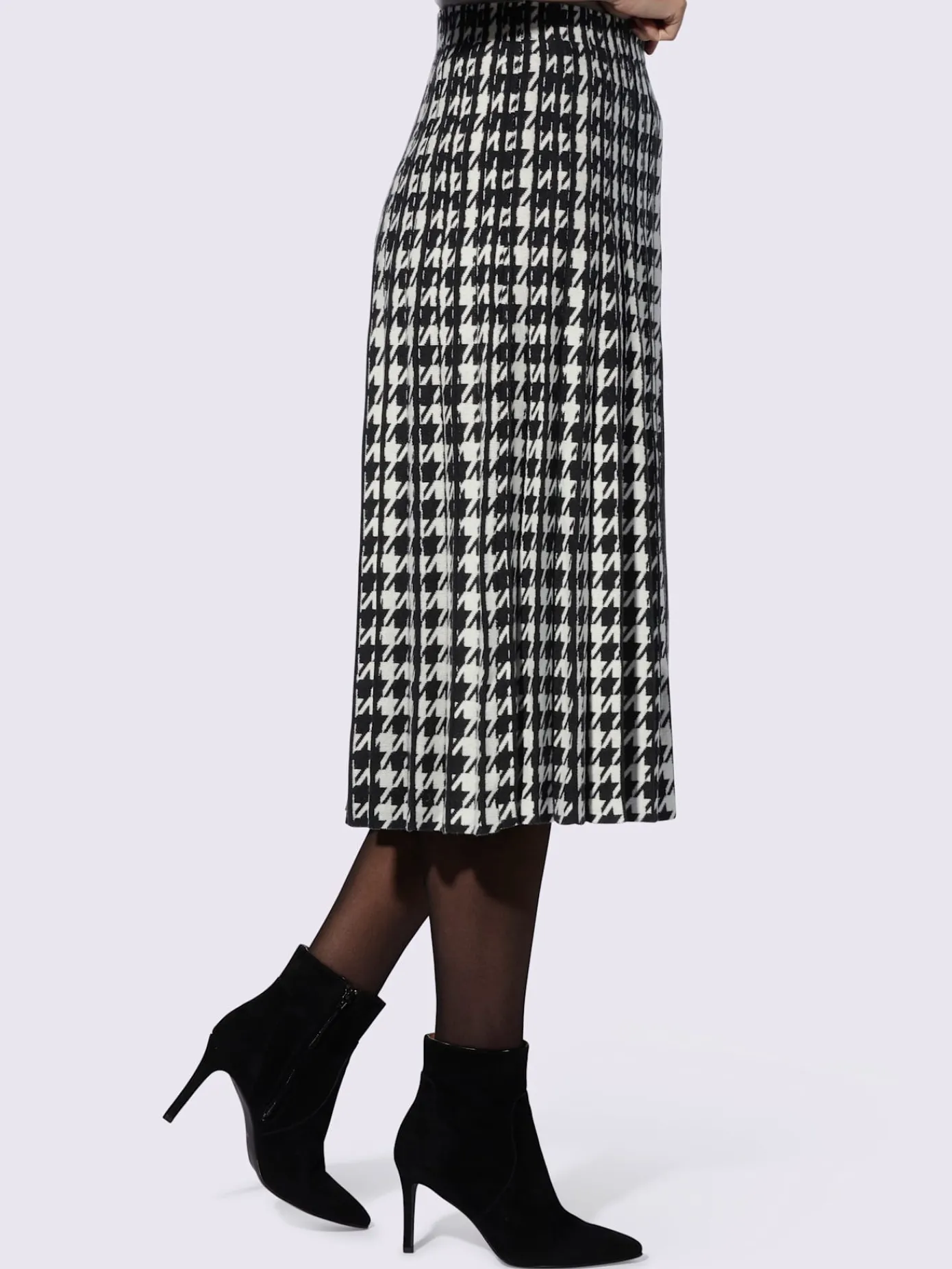 Ashley Brooke Jupes<Jupe en tricot motif pied-de-poule