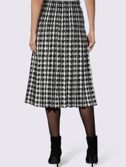 Ashley Brooke Jupes<Jupe en tricot motif pied-de-poule