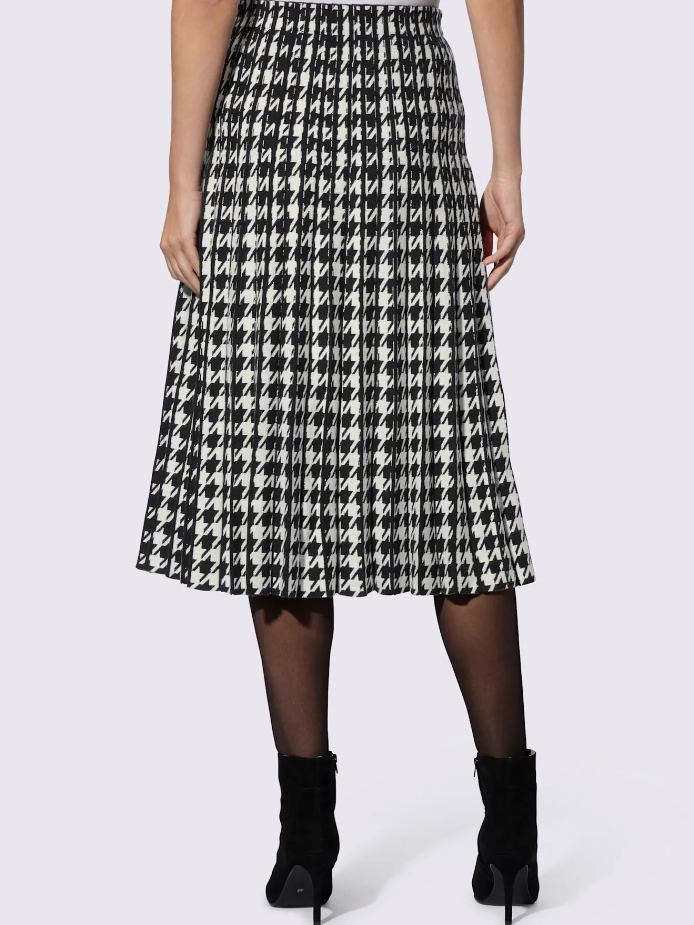 Ashley Brooke Jupes<Jupe en tricot motif pied-de-poule