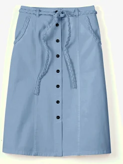 Collection L Jupes<Jupe femme originale effet jean avec boutons