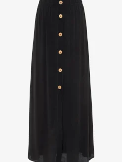 Vivance Jupes<Jupe longue bords-côtes smockés à la ceinture