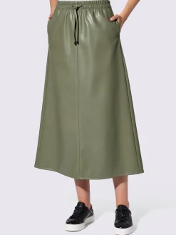 Rick Cardona Jupes<Jupe longue imitation cuir souple