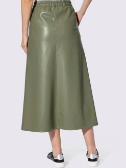 Rick Cardona Jupes<Jupe longue imitation cuir souple