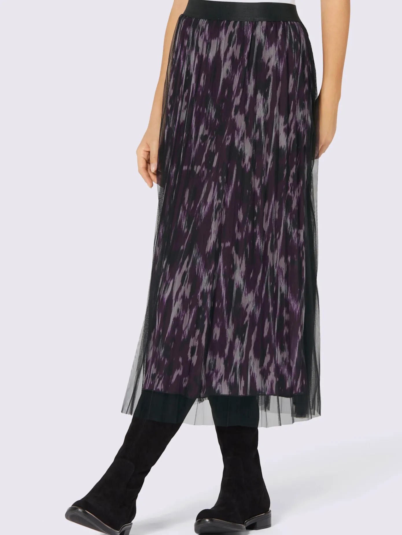 Creation L Jupes<Jupe maille maille transparente