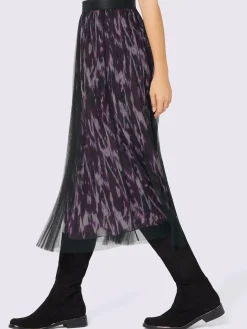 Creation L Jupes<Jupe maille maille transparente