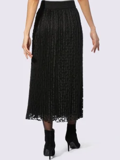 Ashley Brooke Jupes<Jupe plissée ceinture élastique pour plus de confort