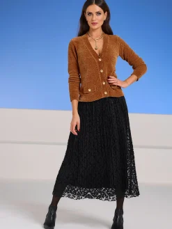 Ashley Brooke Jupes<Jupe plissée ceinture élastique pour plus de confort