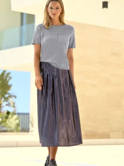 Rick Cardona Jupes<Jupe plissée qualité tissée