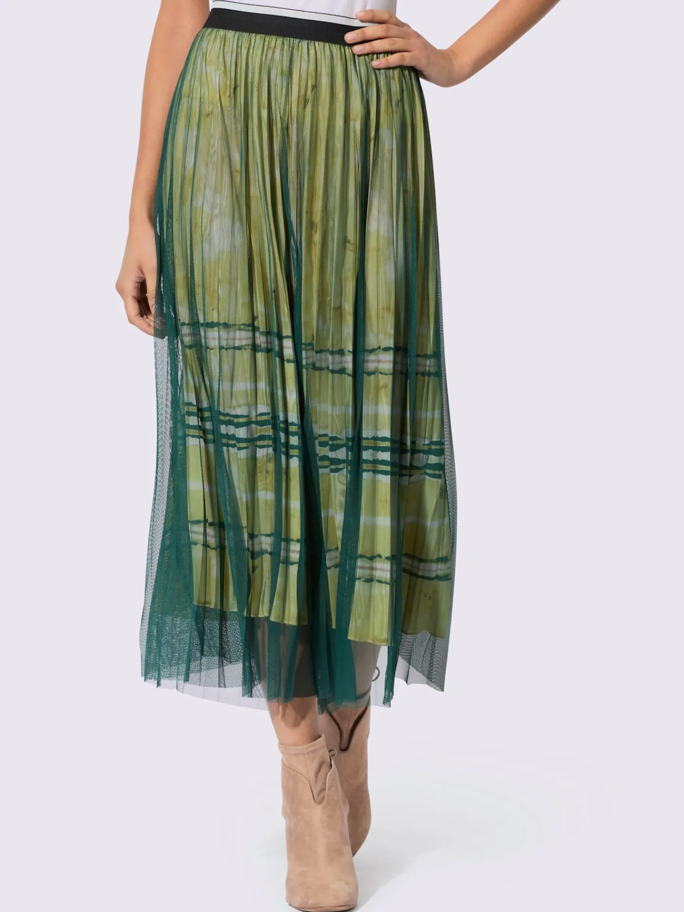 Creation L Jupes<Jupe plissée qualité tissée