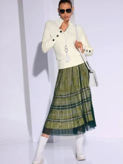 Creation L Jupes<Jupe plissée qualité tissée