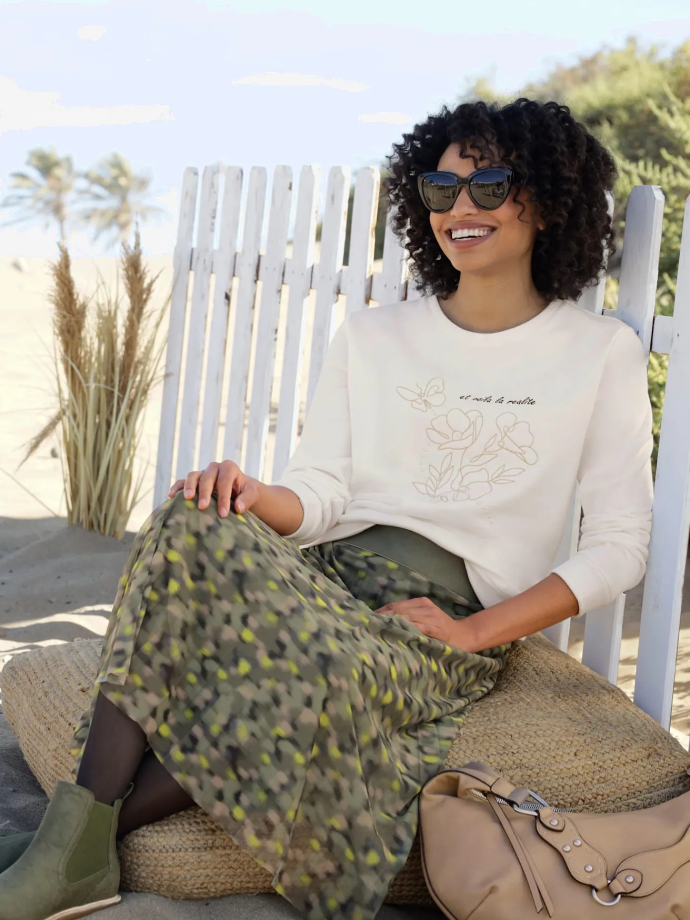 Linea Tesini Jupes<Jupe plissée qualité tissée