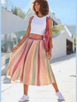 Vivance Jupes<Jupe plissee bords-côtes extensibles intégrés