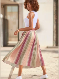 Vivance Jupes<Jupe plissee bords-côtes extensibles intégrés