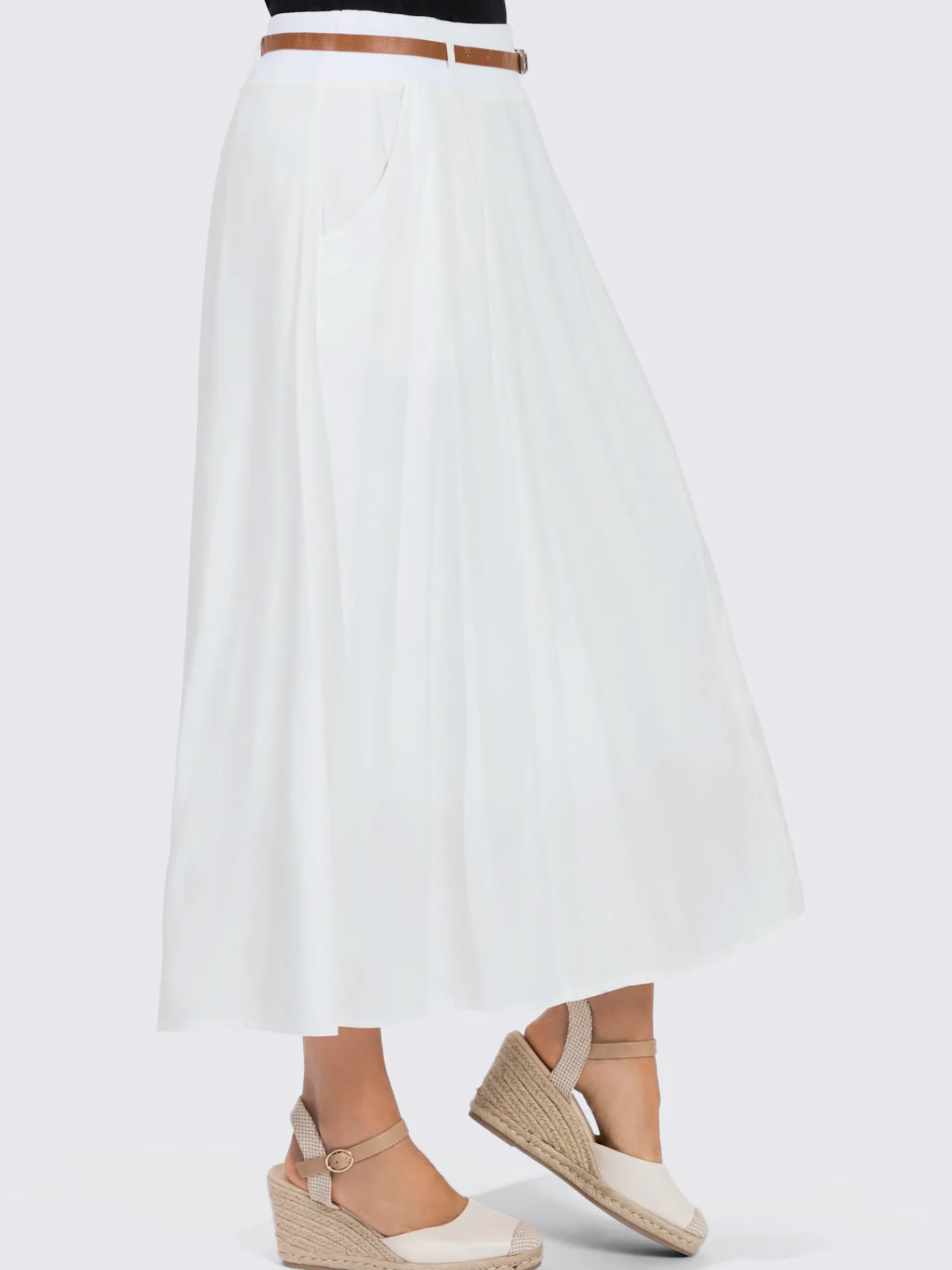 Jupes<Jupe pure viscose