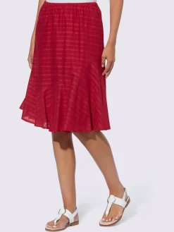 Linea Tesini Jupes<Jupe rayures structurées