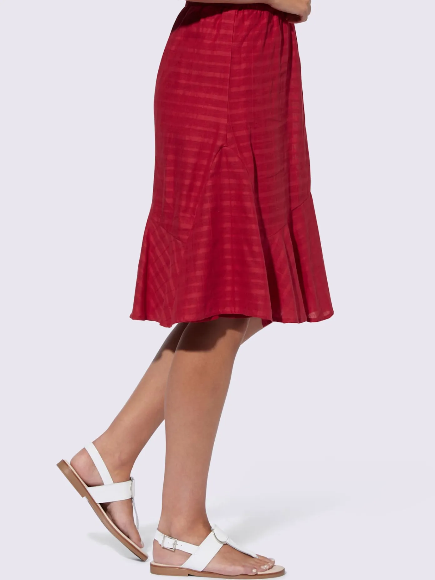 Linea Tesini Jupes<Jupe rayures structurées