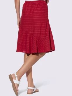 Linea Tesini Jupes<Jupe rayures structurées