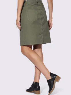 Linea Tesini Jupes<Jupe tissée coupe en a