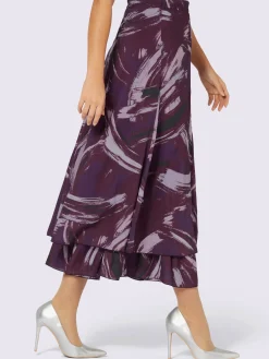 Creation L Jupes<Jupe évasée pur modal