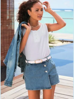 Buffalo Jupes<Jupe-culotte glissière dissimulée devant