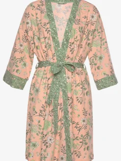 LASCANA Robes De Chambre<Kimono peignoir fantaisie avec imprimé floral