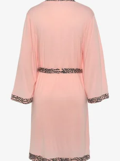 LASCANA Robes De Chambre<Kimono avec bordure contrastée à motifs sur le bord avant et à la finition des manches