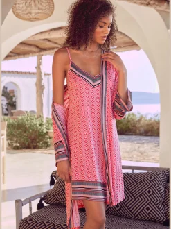 Vivance Dreams Robes De Chambre<Kimono court avec motif ethnique