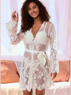 LASCANA Robes De Chambre<Kimono séduisant légèrement transparent