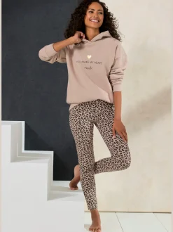 LASCANA Pantalons<Legging à imprimé léopard