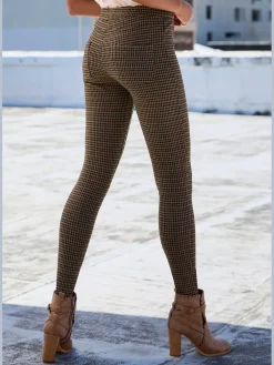 LASCANA Pantalons<Legging brillant à carreaux