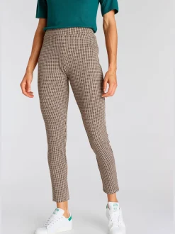 LASCANA Pantalons<Legging caleçon ajouré à petits carreaux pepita