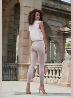 LASCANA Pantalons<Legging caleçon brillant basique