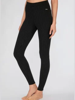 LASCANA Pantalons<Legging caleçon extensible à fines rayures