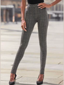 LASCANA Pantalons<Legging caleçon tendance à carreaux