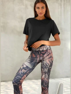 LASCANA ACTIVE Pantalons<Legging corsaire caleçon court avec imprimé