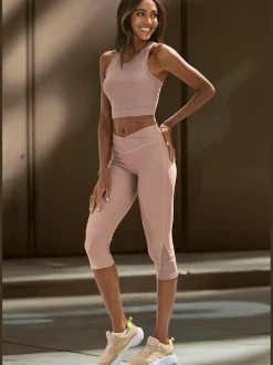 LASCANA ACTIVE Pantalons<Legging corsaire corsaire performance avec motif léopard