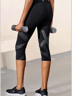 LASCANA ACTIVE Pantalons<Legging corsaire corsaire avec imprimé réflecteur