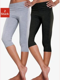 Vivance active Pantalons<Legging corsaire lot de 2 leggings basiques, longueur 3/4