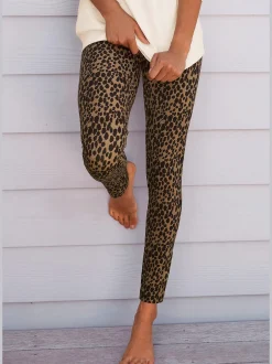Buffalo Pantalons<Legging en coton doux avec imprimé animal